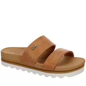 REEF | HORIZON HI SLIDE SANDAL - TAN, size 7